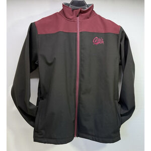 University of Montana GRIZ Jacket Mens Medium SoftShell l Zip Rivalry Threads 91